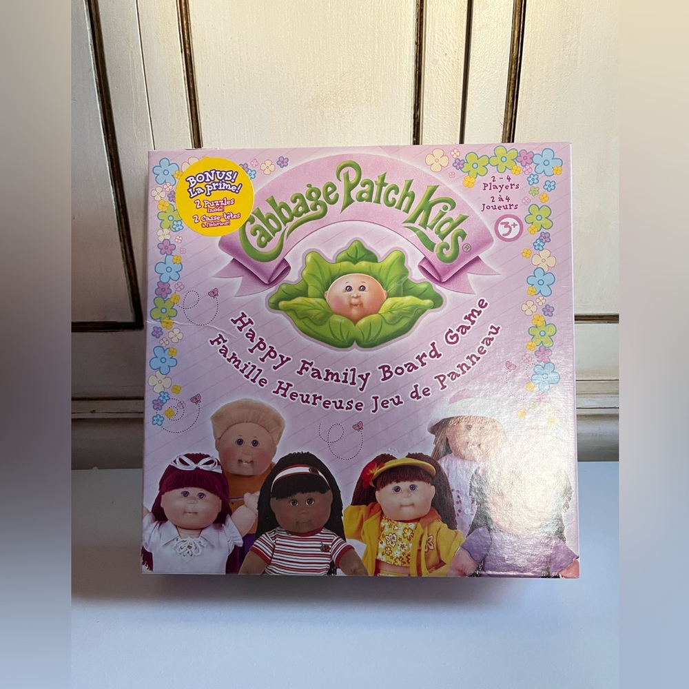 Vintage 2005 Cabbage Patch Kids Happy Family Board Game adoption game 2-4 player